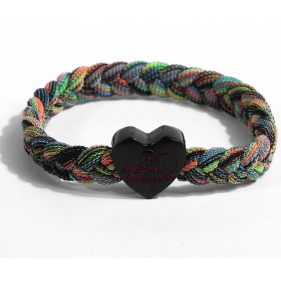 fashion bracelet with Zinc alloy logo